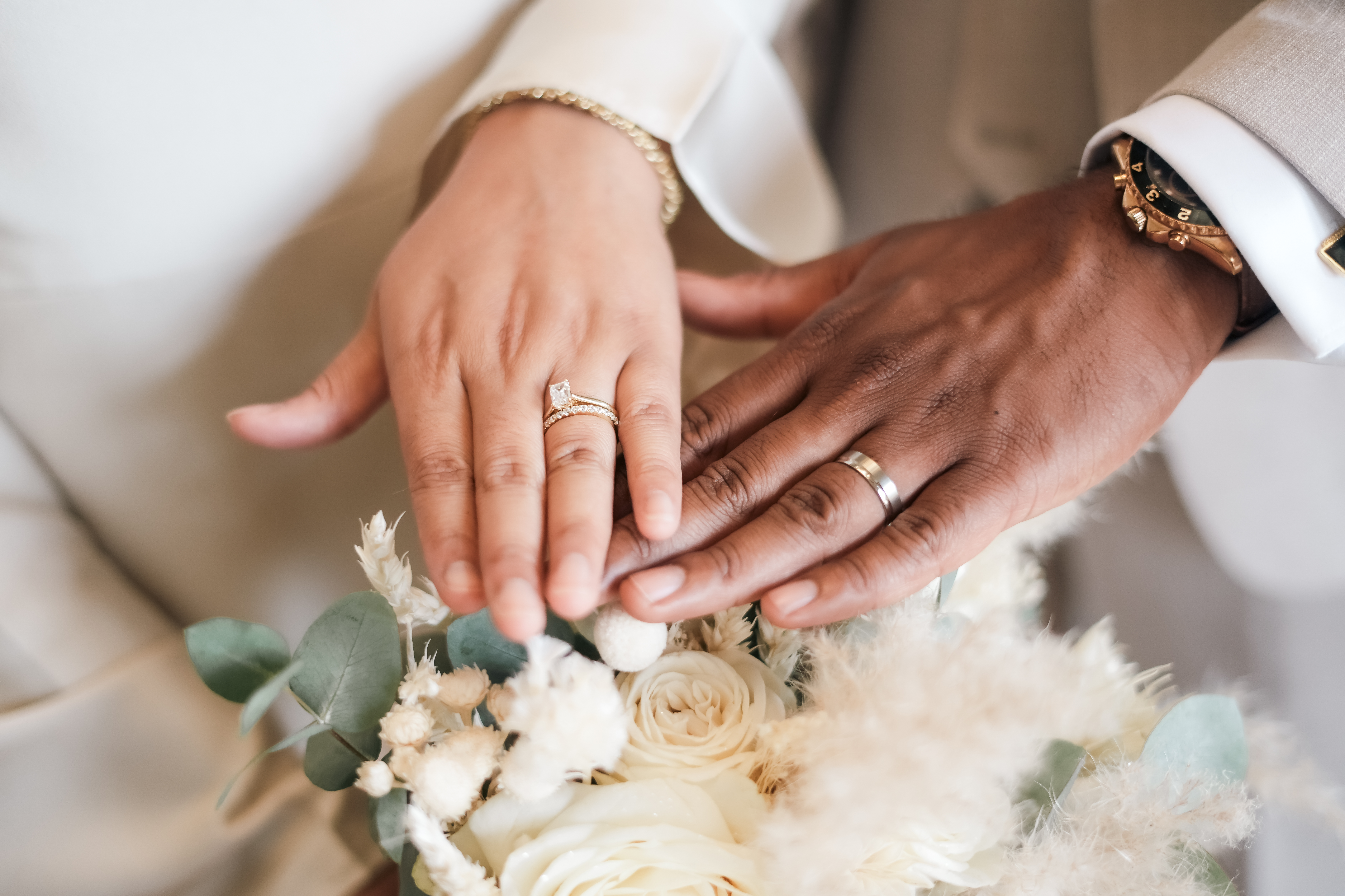 Détails de mariage capturés en Val-d'Oise